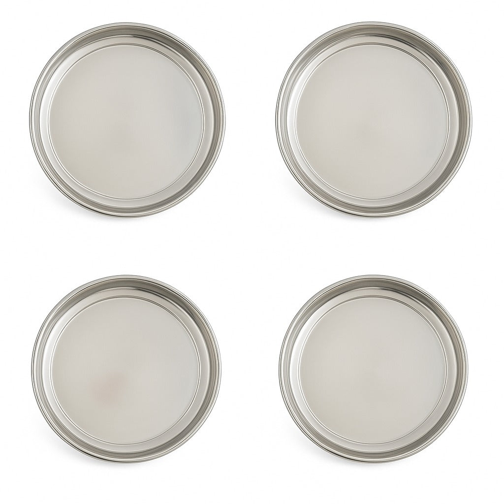 Stainless Steel Plates Set